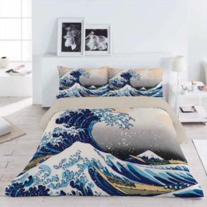 Parure Copripiumino "La Grande Onda di Kanagawa"